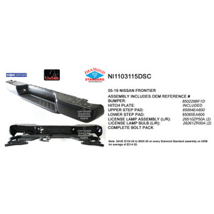 Upgrade Your Auto | Replacement Bumpers and Roll Pans | 05-20 Nissan Frontier | CRSHX21467