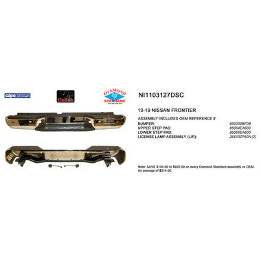 Upgrade Your Auto | Replacement Bumpers and Roll Pans | 13-21 Nissan Frontier | CRSHX21476