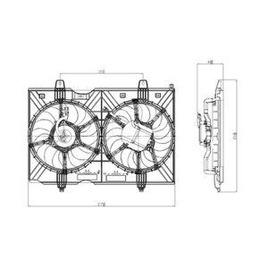 Upgrade Your Auto | Radiator Parts and Accessories | 08-15 Nissan Rogue | CRSHA04282