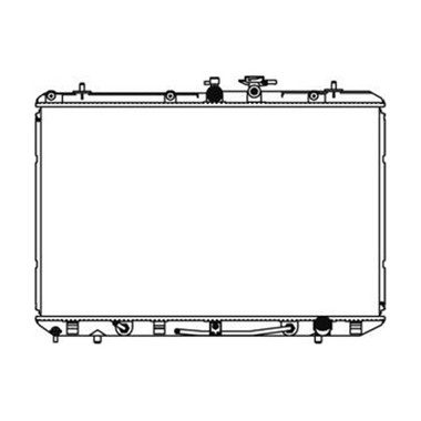Upgrade Your Auto | Radiator Parts and Accessories | 08-10 Toyota Highlander | CRSHA04338