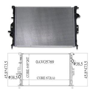 Upgrade Your Auto | Radiator Parts and Accessories | 15-18 Land Rover Discovery | CRSHA04444