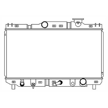 Upgrade Your Auto | Radiator Parts and Accessories | 92-94 Toyota Paseo | CRSHA04451