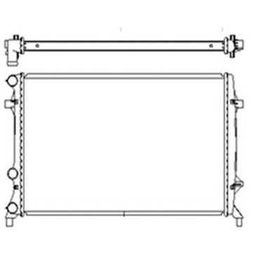 Upgrade Your Auto | Radiator Parts and Accessories | 12-19 Volkswagen Passat | CRSHA04599