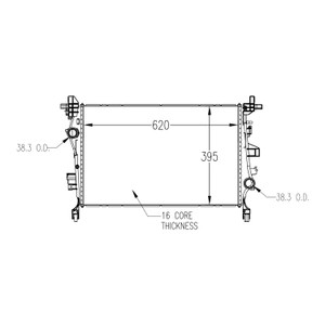 Upgrade Your Auto | Radiator Parts and Accessories | 16-18 Fiat 500 | CRSHA04665