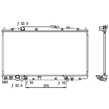 Upgrade Your Auto | Radiator Parts and Accessories | 03-04 Honda Pilot | CRSHA05028