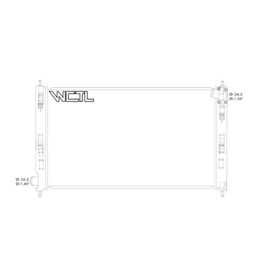 Upgrade Your Auto | Radiator Parts and Accessories | 08-15 Mitsubishi Lancer | CRSHA05283