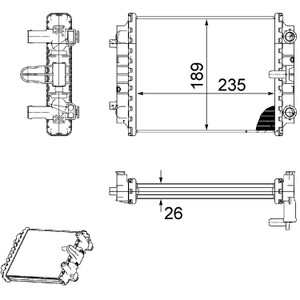 Upgrade Your Auto | Radiator Parts and Accessories | 10-12 Audi S4 | CRSHA05304