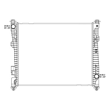 Upgrade Your Auto | Radiator Parts and Accessories | 16-21 Dodge Durango | CRSHA05350