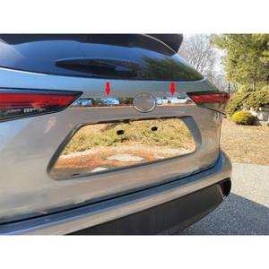 2pc. Luxury FX License Plate Bar Accent Trim for 2020-2023 Toyota Highlander
