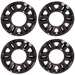 Set of 4 18" 12 Spoke Wheel Skins for 2017-2019 Ford F-250 XLT - Gloss Black