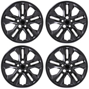 Set of 4 17" 5 Dbl Spoke Wheel Covers for 2020-2023 Ford Escape S - Gloss Black