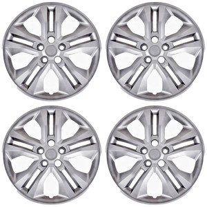 Set of 4 17" 5 Dbl Spoke Wheel Covers for 2020-2023 Ford Escape S - Silver