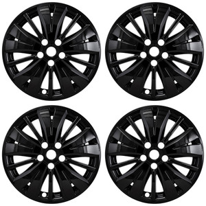 Set of 4 18" 15 Spoke Wheel Skins for 2017-20 Nissan Pathfinder S - Gloss Black