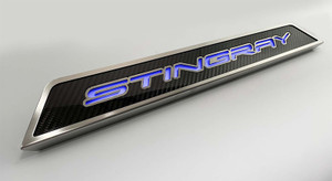 Door Sill Trim for 2020-2022 Chevy Corvette C8 w/"Stingray" LED
