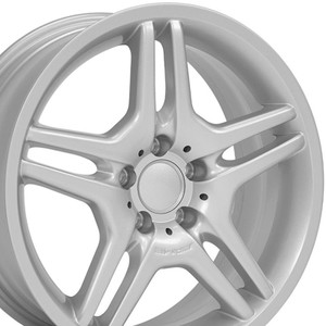 18" Silver Wheel for 2012-2015 Mercedes-Benz SLK250 - RVO0035
