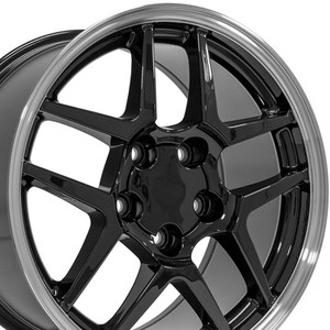 17" Black Wheel w/Machined Lip for 1993-2002 Pontiac Firebird - RVO0048