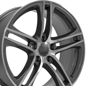 18" Gunmetal Machined Wheel for 2012-2019 Volkswagen Beetle - RVO0129