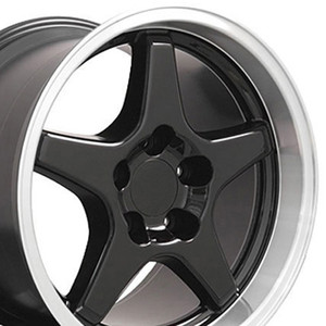 17" Black Rear Wheel w/Machined Lip for 1993-2002 Pontiac Firebird - RVO0139