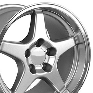 17" Silver Rear Wheel w/Machined Lip for 1993-2002 Pontiac Firebird - RVO0142