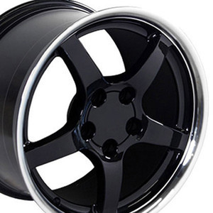 17" Black Wheel w/Machined Lip for 1993-2002 Pontiac Firebird - RVO0145