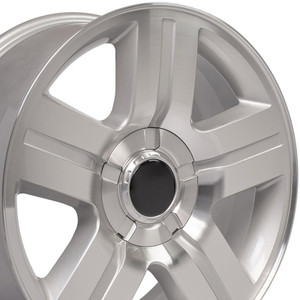 20" Machined Silver Wheel for 1992-2020 GMC Yukon - RVO0230