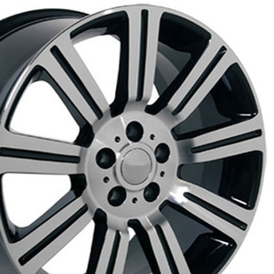 22" Machined Black Wheel for 1999-2004 Land Rover Discovery - RVO0308