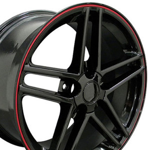 17" Gloss Black Wheel for 1993-2002 Pontiac Firebird - RVO0322