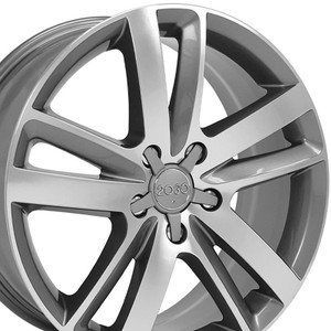 20" Gunmetal Machined Wheel for 2007-2015 Audi Q7 - RVO0505