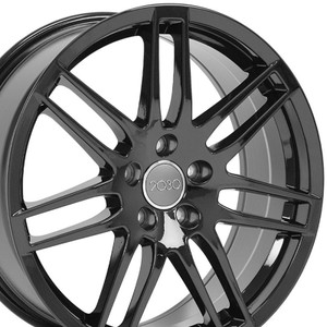 18" Gloss Black Wheel for 2010-2017 Volkswagen Golf - RVO0543