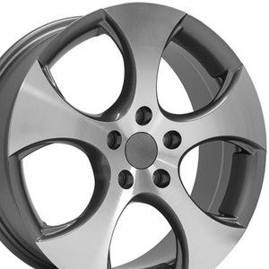 17" Gunmetal Machined Wheel for 2010-2023 Volkswagen Golf - RVO0588