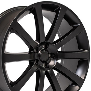 22" Satin Black Wheel for 2008-2023 Dodge Challenger - RVO0625