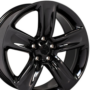 20" PVD Black Rear Wheel for 2009-2022 Dodge Journey - RVO0687