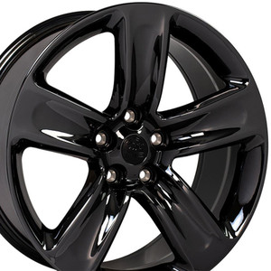 20" PVD Black Rear Wheel for 2004-2008 Chrysler Pacifica - RVO0689