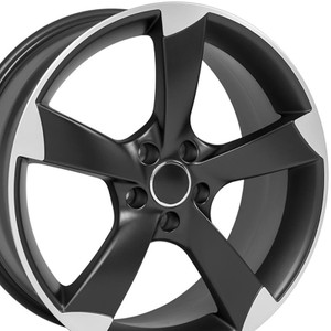 19" Satin & Machined Black Wheel for 2009-2017 Volkswagen CC - RVO0705
