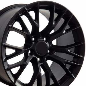 18" Satin Black Front Wheel for 1997-2013 Chevy Corvette - RVO1045