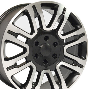 20" Satin & Machined Black Wheel for 2003-2023 Ford Expedition - RVO1178
