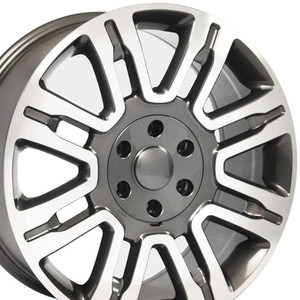 20" Gunmetal Machined Wheel for 2004-2023 Ford F-150 - RVO1181