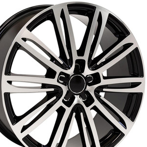 20" Machined Black Wheel for 2008-2018 Audi TT - RVO1473