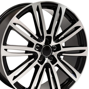 20" Machined Black Wheel for 2012-2018 Audi A6 - RVO1475
