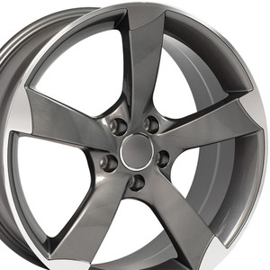 19" Gunmetal Machined Wheel for 2009-2023 Volkswagen CC - RVO1483