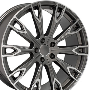 20" Gunmetal Machined Wheel for 2012-2018 Audi A7 - RVO1515