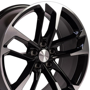 20" Machined Black Wheel for 2010-2023 Chevy Camaro SS - RVO1519