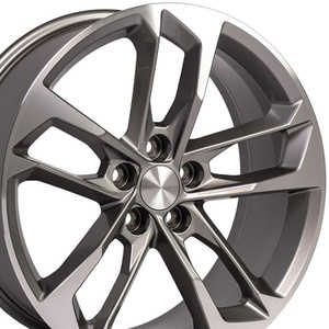 20" Gunmetal Machined Wheel for 2010-2023 Chevy Camaro SS - RVO1521