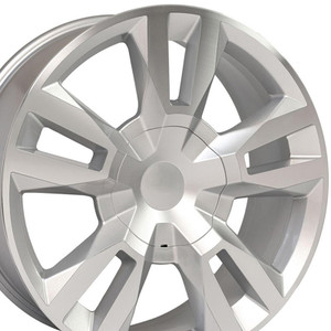 22" Machined Silver Wheel for 2003-2014 Chevy Express 1500 - RVO1593