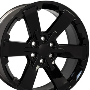 22" Gloss Black Wheel for 2002-2013 Chevy Avalanche 1500 - RVO1606