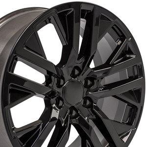 22" Gloss Black Wheel for 1992-2023 GMC Yukon - RVO1647