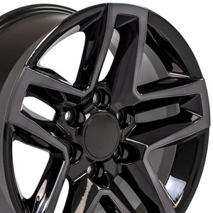 18" Machined Black Wheel for 2002-2013 Chevy Avalanche 1500 - RVO1776