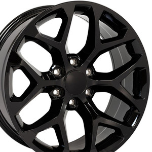 22" Gloss Black Wheel for 1999-2018 GMC Sierra 1500 - RVO1858