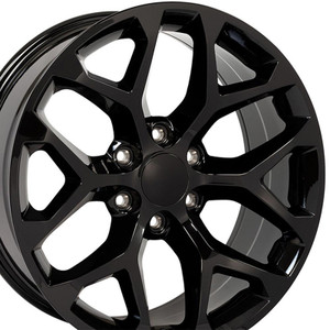 22" Gloss Black Wheel for 2002-2013 Chevy Avalanche 1500 - RVO1866