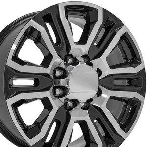 20" Machined Black Wheel for 1988-2000 GMC C2500HD - RVO1948